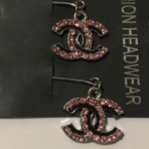 Pink Rhinestone Brooch Headscarf Hijab Pin